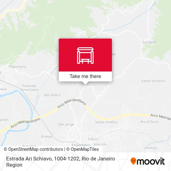 Estrada Ari Schiavo, 1004-1202 map