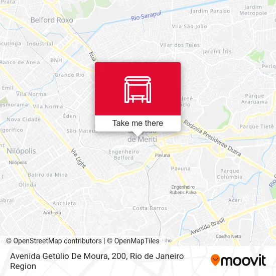 Avenida Getúlio De Moura, 200 map