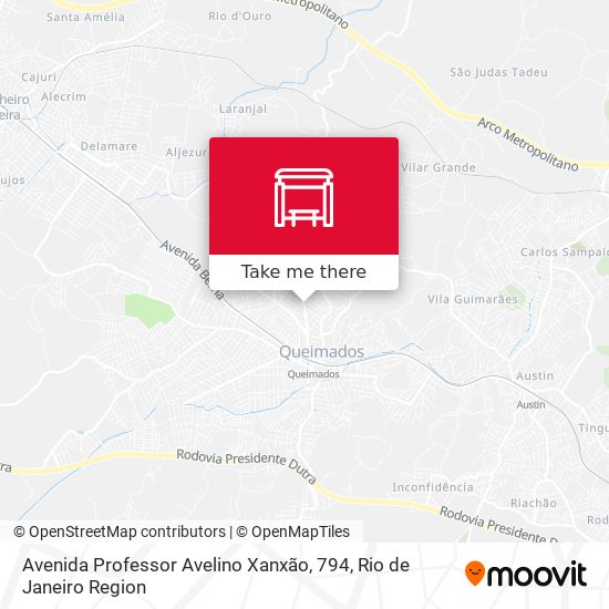Avenida Professor Avelino Xanxão, 794 map