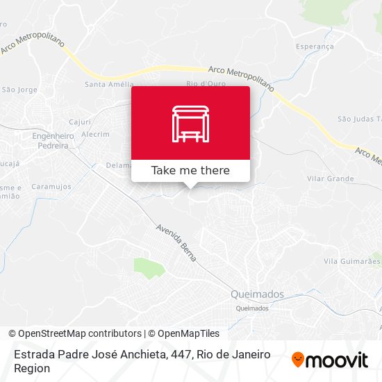 Estrada Padre José Anchieta, 447 map