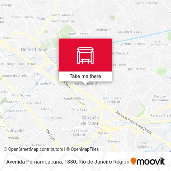 Avenida Pernambucana, 1880 map