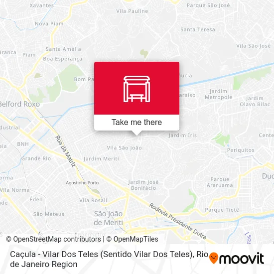 Caçula - Vilar Dos Teles map