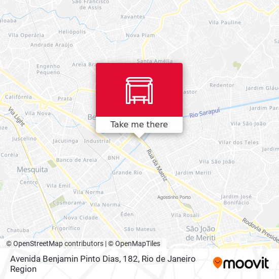 Avenida Benjamin Pinto Dias, 182 map