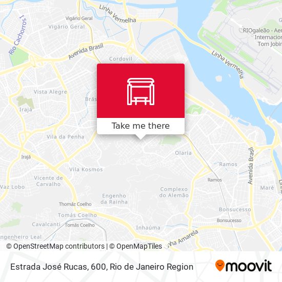Estrada José Rucas, 600 map