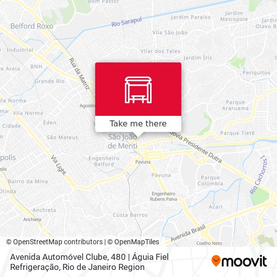 Avenida Automóvel Clube, 480 | Águia Fiel Refrigeração map