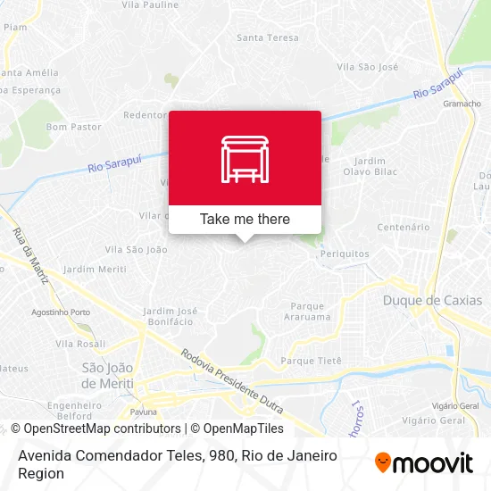 Avenida Comendador Teles, 980 map