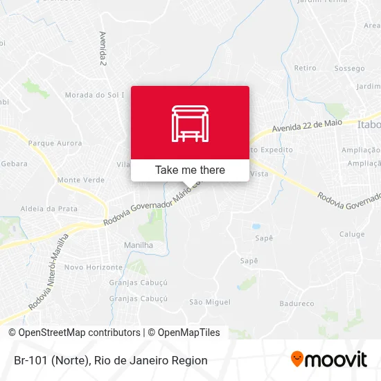 Br-101 (Norte) map