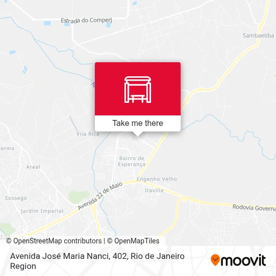 Avenida José Maria Nanci, 402 map