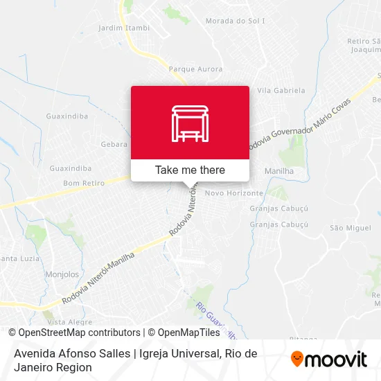 Avenida Afonso Salles | Igreja Universal map