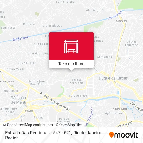 Estrada Das Pedrinhas - 547 - 621 map