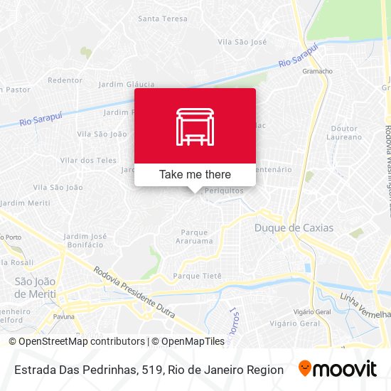 Estrada Das Pedrinhas, 519 map