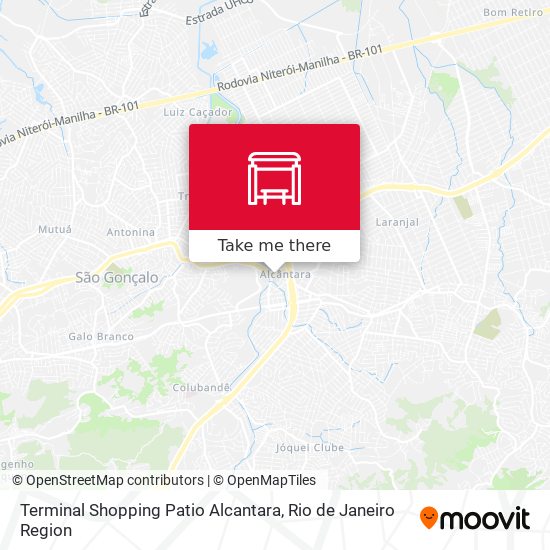 Mapa Terminal Shopping Patio Alcantara