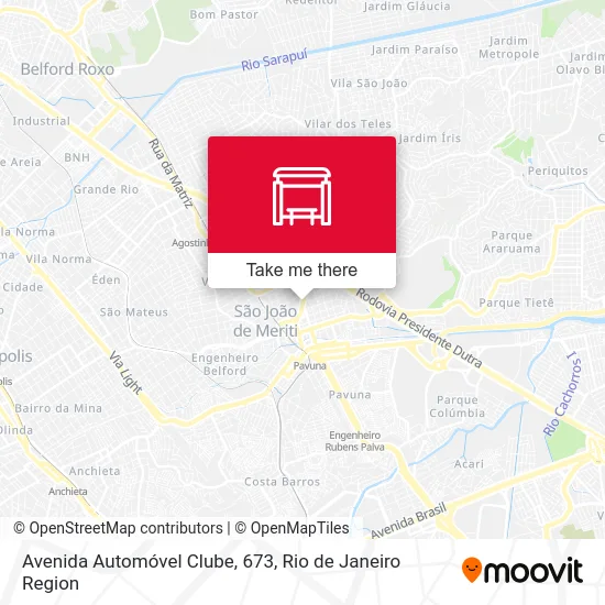 Avenida Automóvel Clube, 673 map