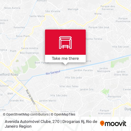 Avenida Automóvel Clube, 270 | Drogarias Rj map