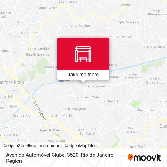 Avenida Automóvel Clube, 3520 map