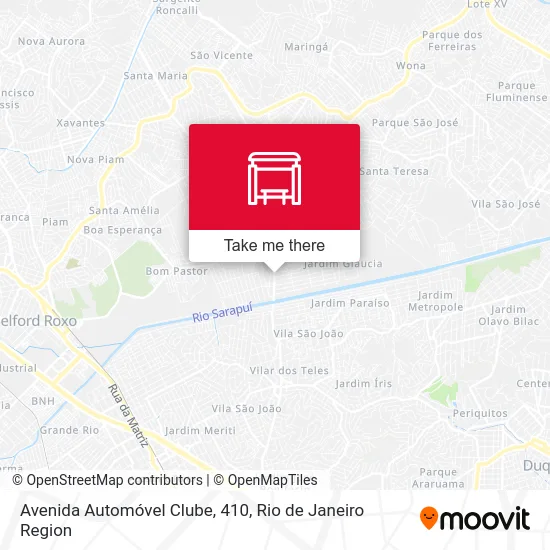 Avenida Automóvel Clube, 410 map