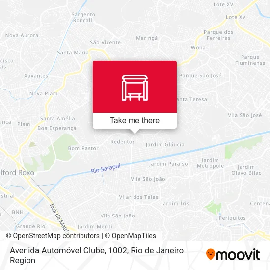 Avenida Automóvel Clube, 1002 map