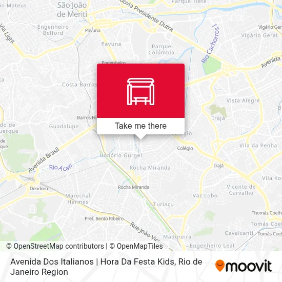Avenida Dos Italianos | Hora Da Festa Kids map
