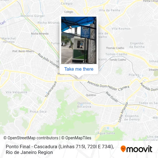 Ponto Final - Cascadura (Linhas 715l, 720l E 734l) map