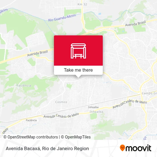 Avenida Bacaxá map