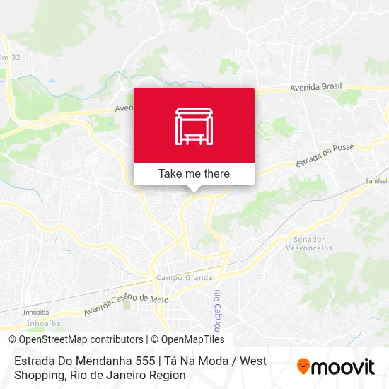 Estrada Do Mendanha 555 | Tá Na Moda / West Shopping map
