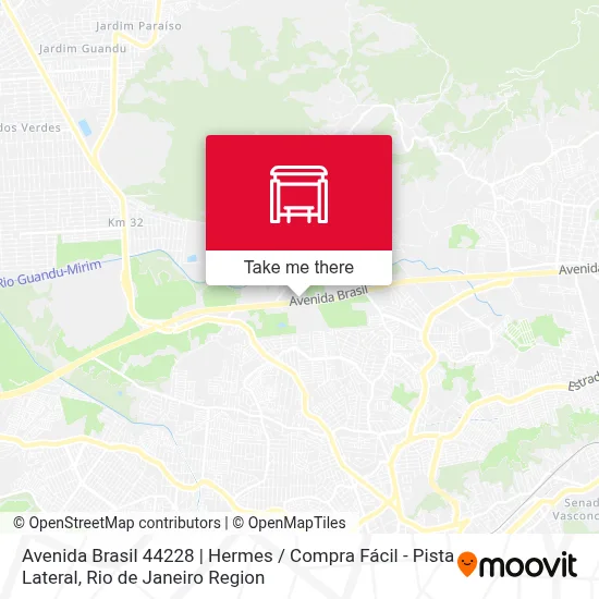 Avenida Brasil 44228 | Hermes / Compra Fácil - Pista Lateral map
