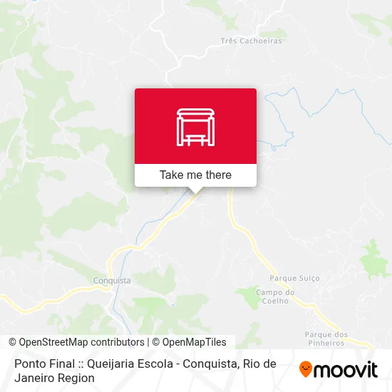 Ponto Final :: Queijaria Escola - Conquista map