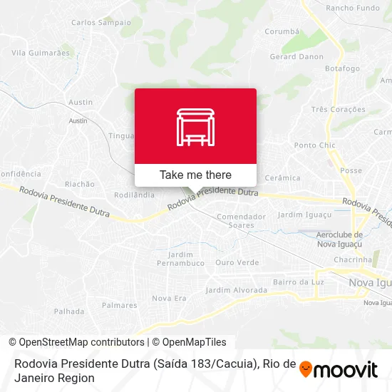 Rodovia Presidente Dutra (Saída 183 / Cacuia) map