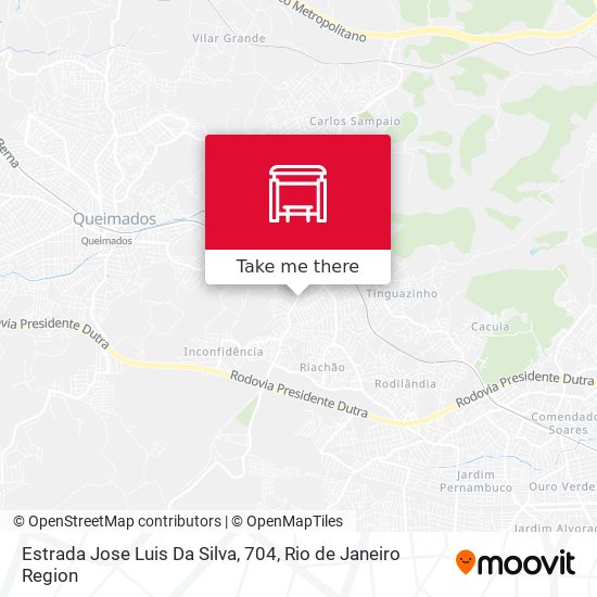 Estrada Jose Luis Da Silva, 704 map