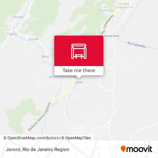 Jororó map