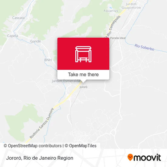 Jororó map
