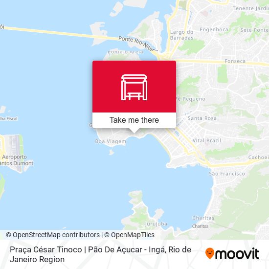 Praça César Tinoco | Pão De Açucar - Ingá map