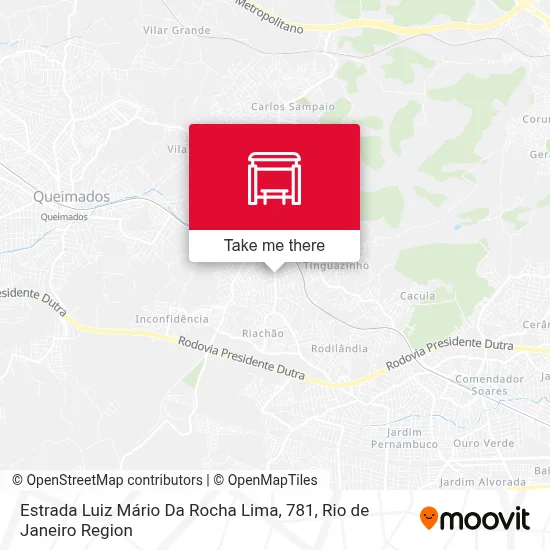 Estrada Luiz Mário Da Rocha Lima, 781 map