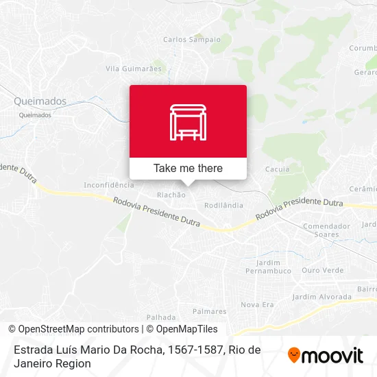 Estrada Luís Mario Da Rocha, 1567-1587 map