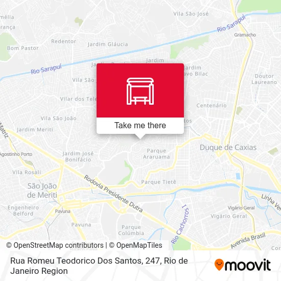 Rua Romeu Teodorico Dos Santos, 247 map