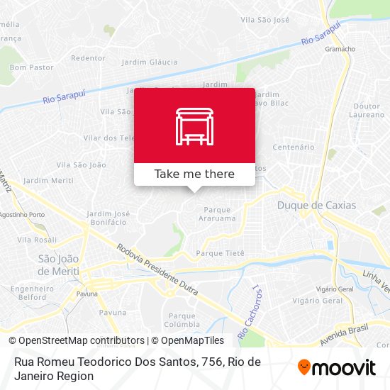 Rua Romeu Teodorico Dos Santos, 756 map
