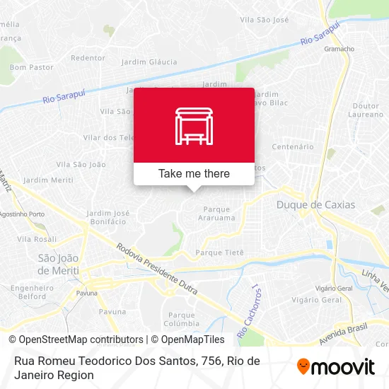Rua Romeu Teodorico Dos Santos, 756 map