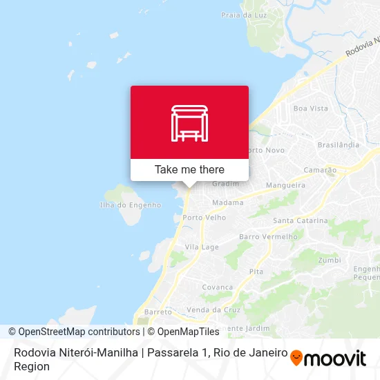 Rodovia Niterói-Manilha | Passarela 1 map
