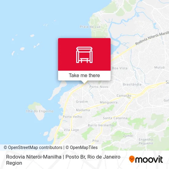 Rodovia Niterói-Manilha | Posto Br map