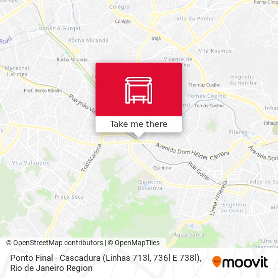Ponto Final - Cascadura (Linhas 713l, 736l E 738l) map