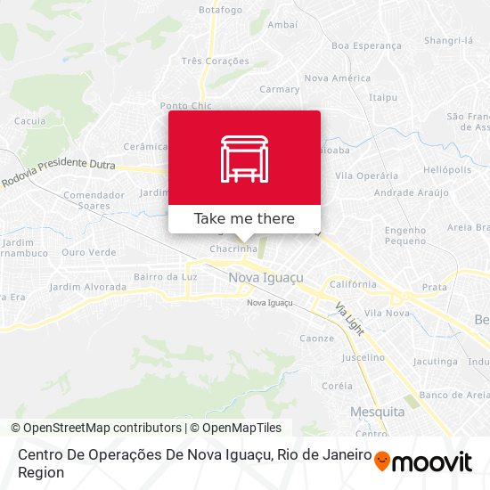 Centro De Operações De Nova Iguaçu map