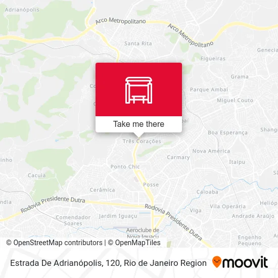 Estrada De Adrianópolis, 120 map