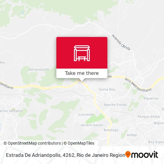 Estrada De Adrianópolis, 4262 map