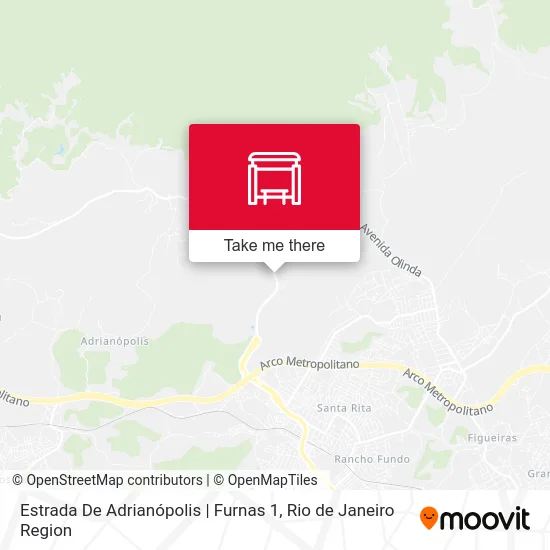 Estrada De Adrianópolis | Furnas 1 map