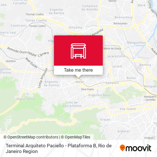 Mapa Terminal Arquiteto Paciello - Plataforma B