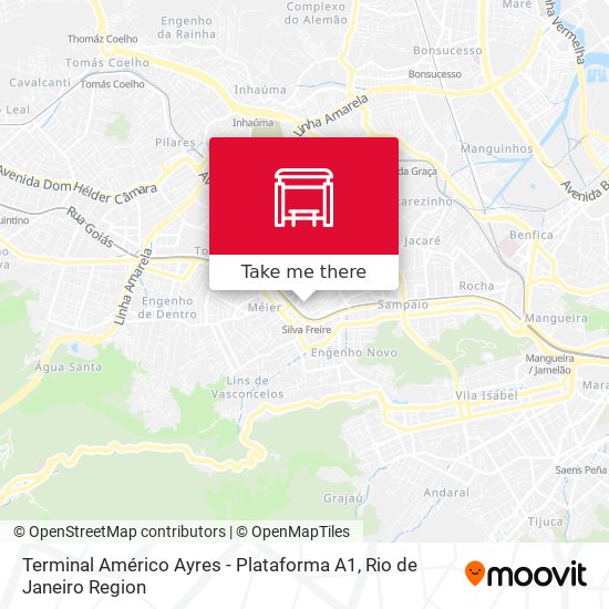 Mapa Terminal Américo Ayres - Plataforma A1