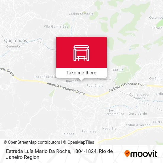 Estrada Luís Mario Da Rocha, 1804-1824 map
