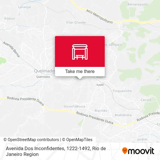 Avenida Dos Inconfidentes, 1222-1492 map