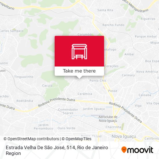 Estrada Velha De São José, 514 map