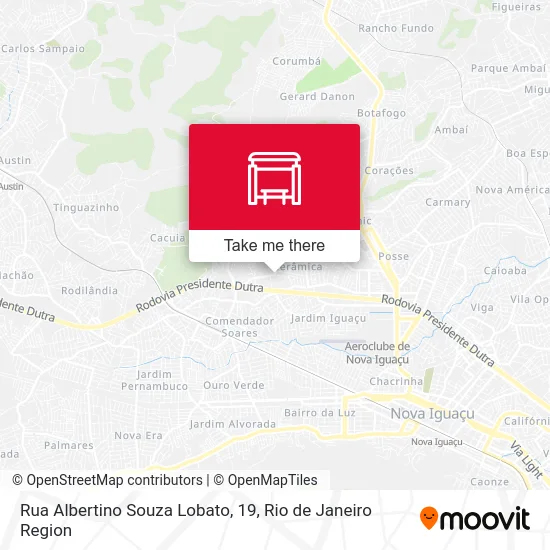 Rua Albertino Souza Lobato, 19 map